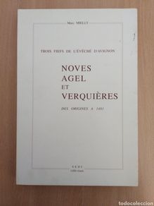 Libri di seconda mano: NOVES, AGEL ET VERQUIÈRES. Marc Mielly